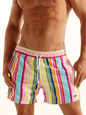 пляжные шорты мужские HOM Multistripes 07715