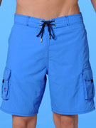 пляжные шорты мужские HOM 07891 голубые