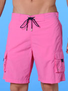пляжные шорты мужские HOM 07891 розовые