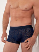 Трусы-хипсы мужские кружевные HOM 40-2888 тёмно-синие