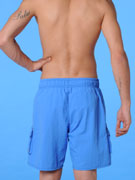 пляжные шорты мужские HOM 07891 голубые