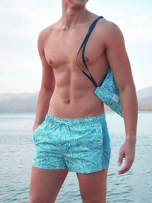 шорты пляжные мужские Doreanse 3836 с цветным принтом