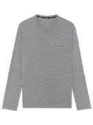 Футболка с длинным рукавом мужская HOM 40-2673 серая